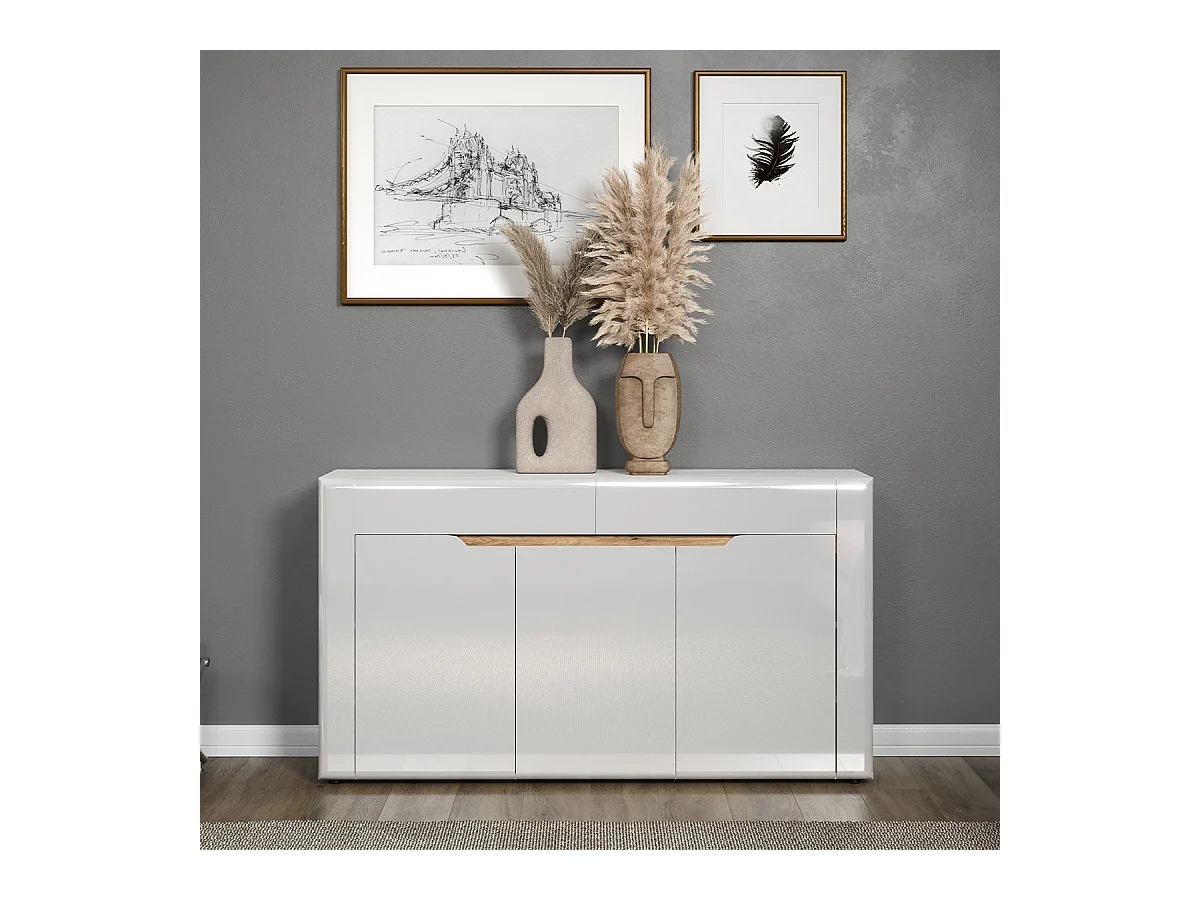 Buffet 3 portes et 2 tiroirs L150 cm - MARLON