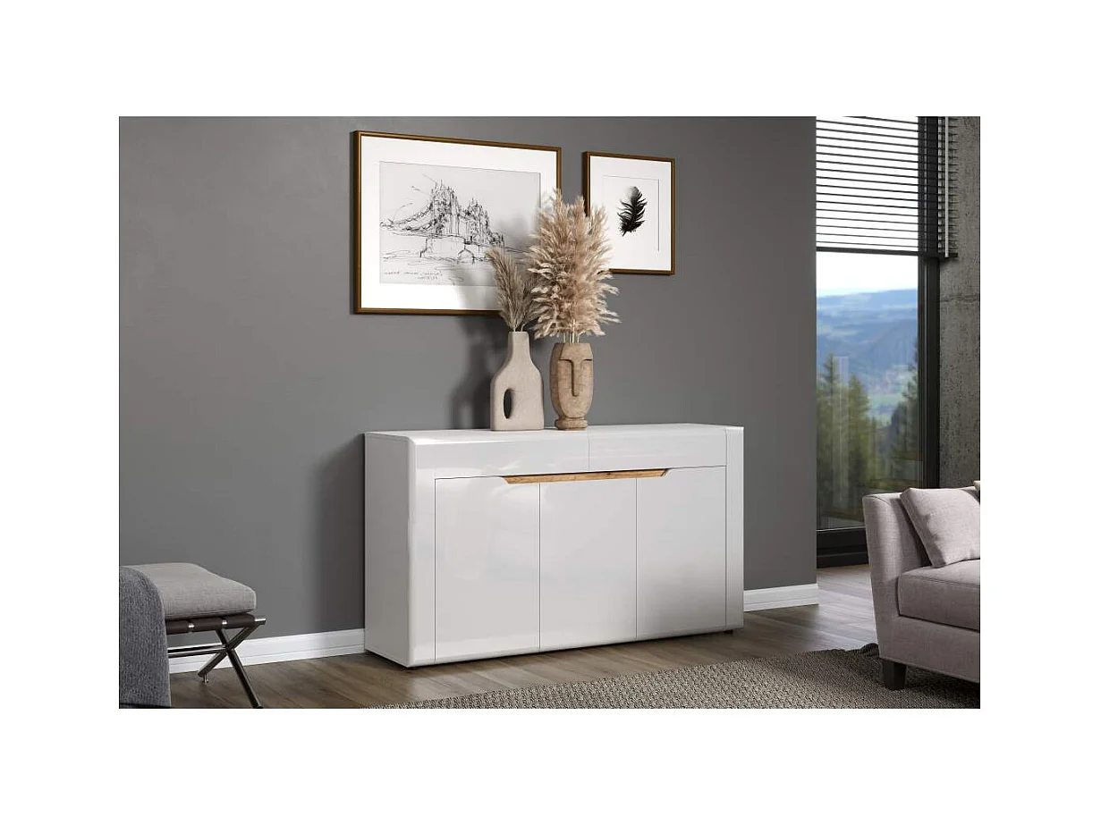 Buffet 3 portes et 2 tiroirs L150 cm - MARLON