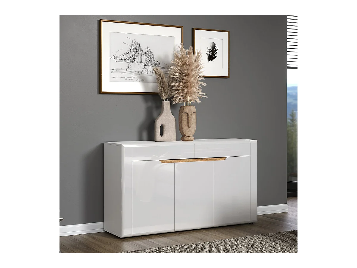 Buffet 3 portes et 2 tiroirs L150 cm - MARLON