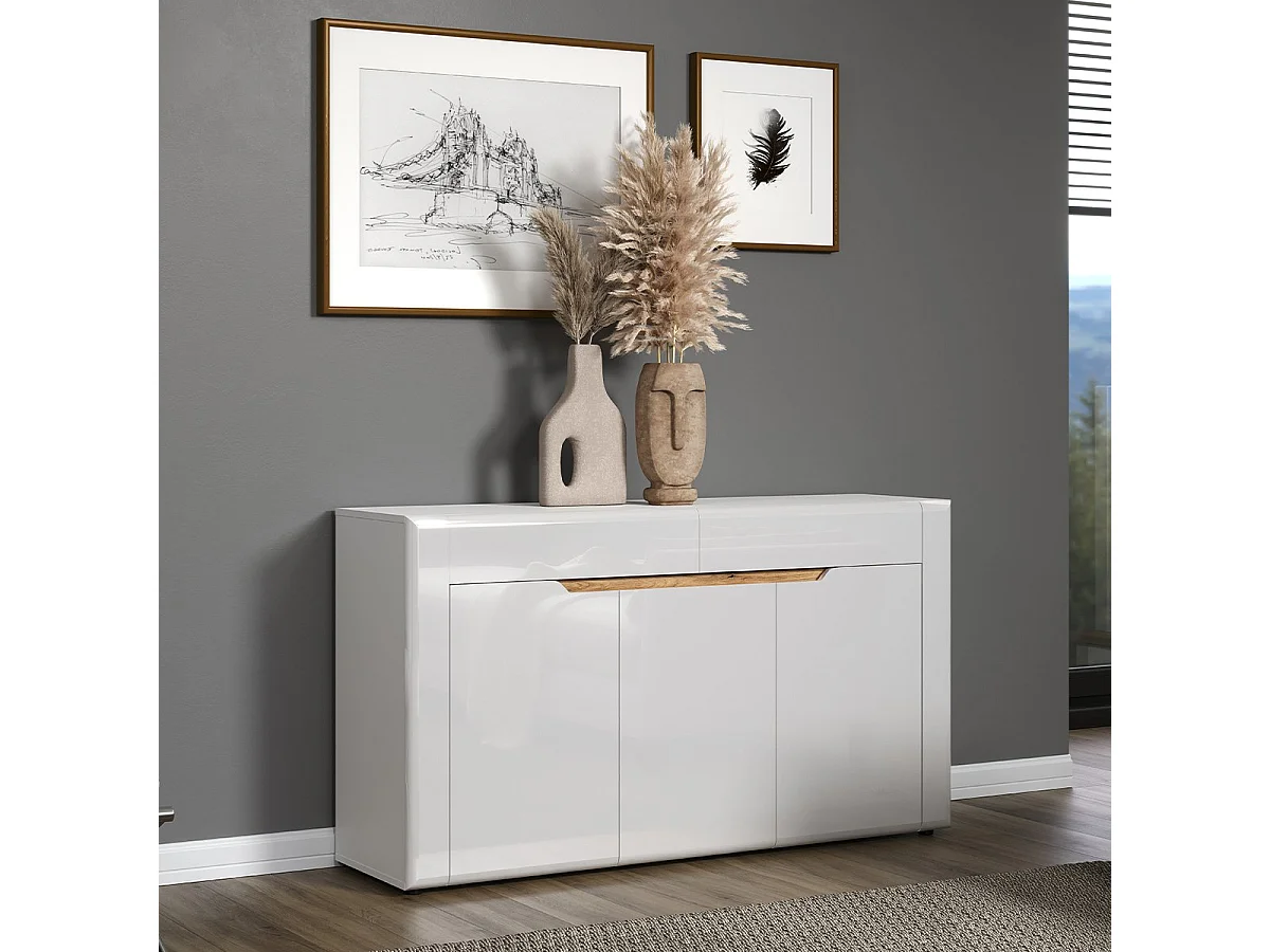 Buffet 3 portes et 2 tiroirs L150 cm - MARLON