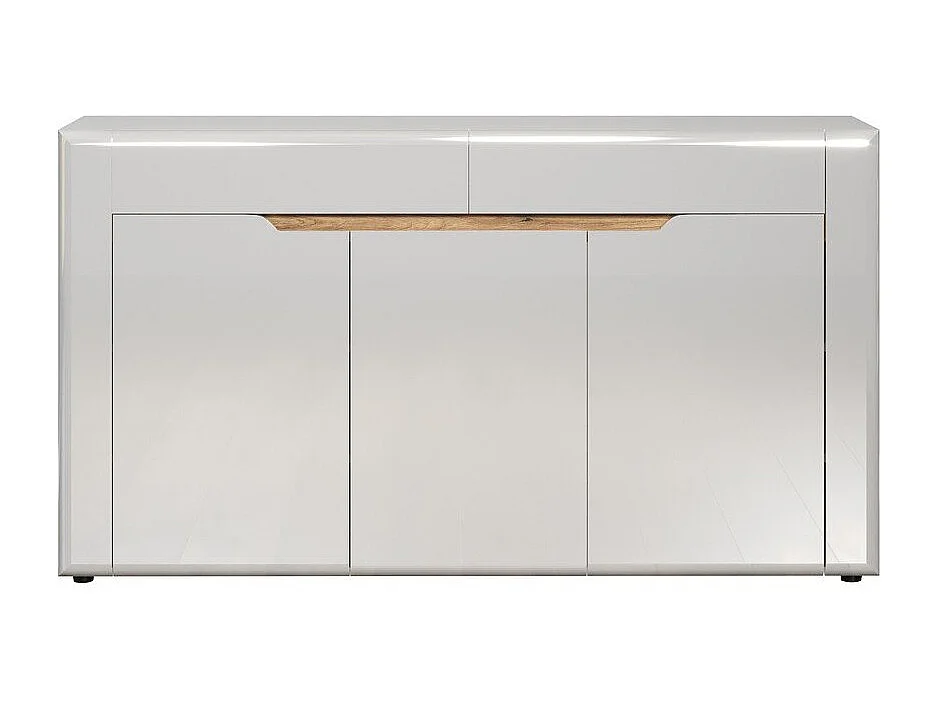 Marlon dressoir wit hoog glans.