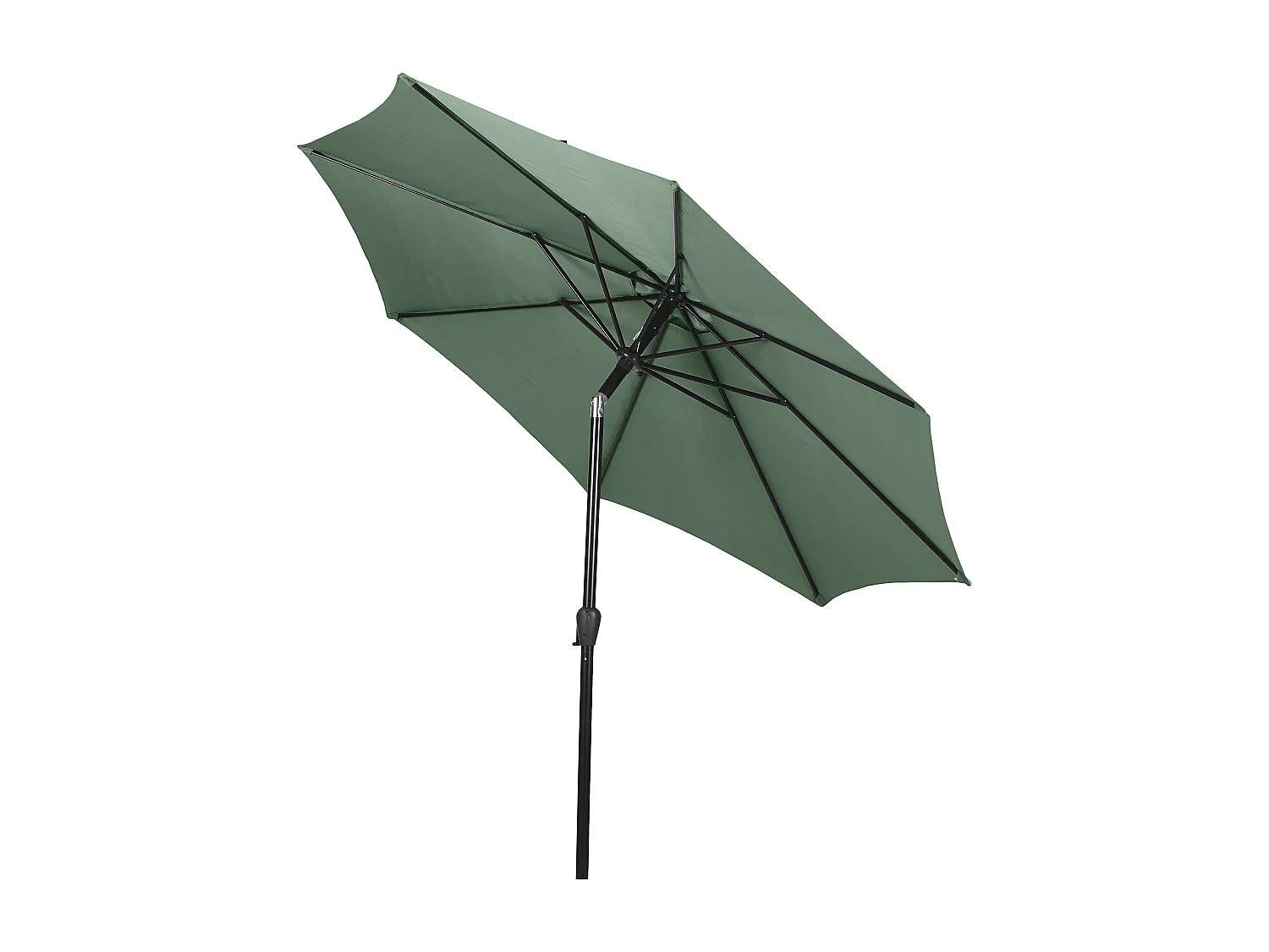 Felix parasol met zwengel en kantelfunctie Ø 3 m, groen .