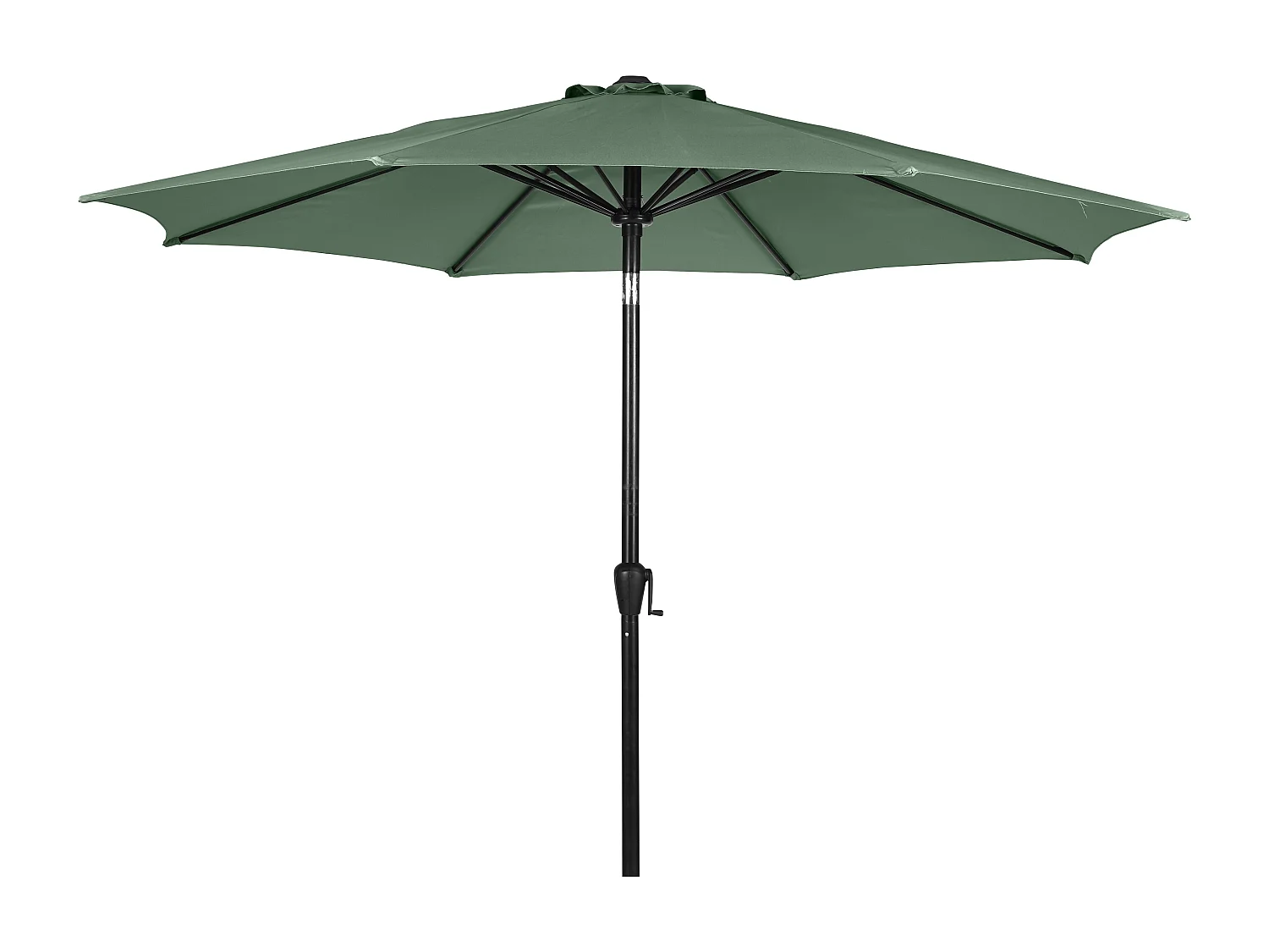 Felix Parasol avec manivelle et inclinable Ø3 m, vert .