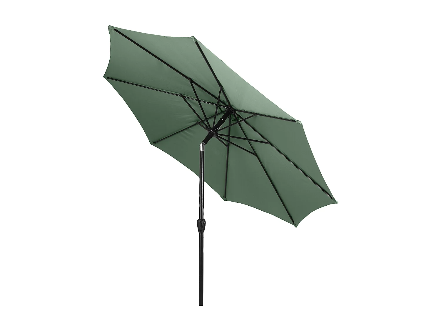 Felix Parasol avec manivelle et inclinable Ø3 m, vert .