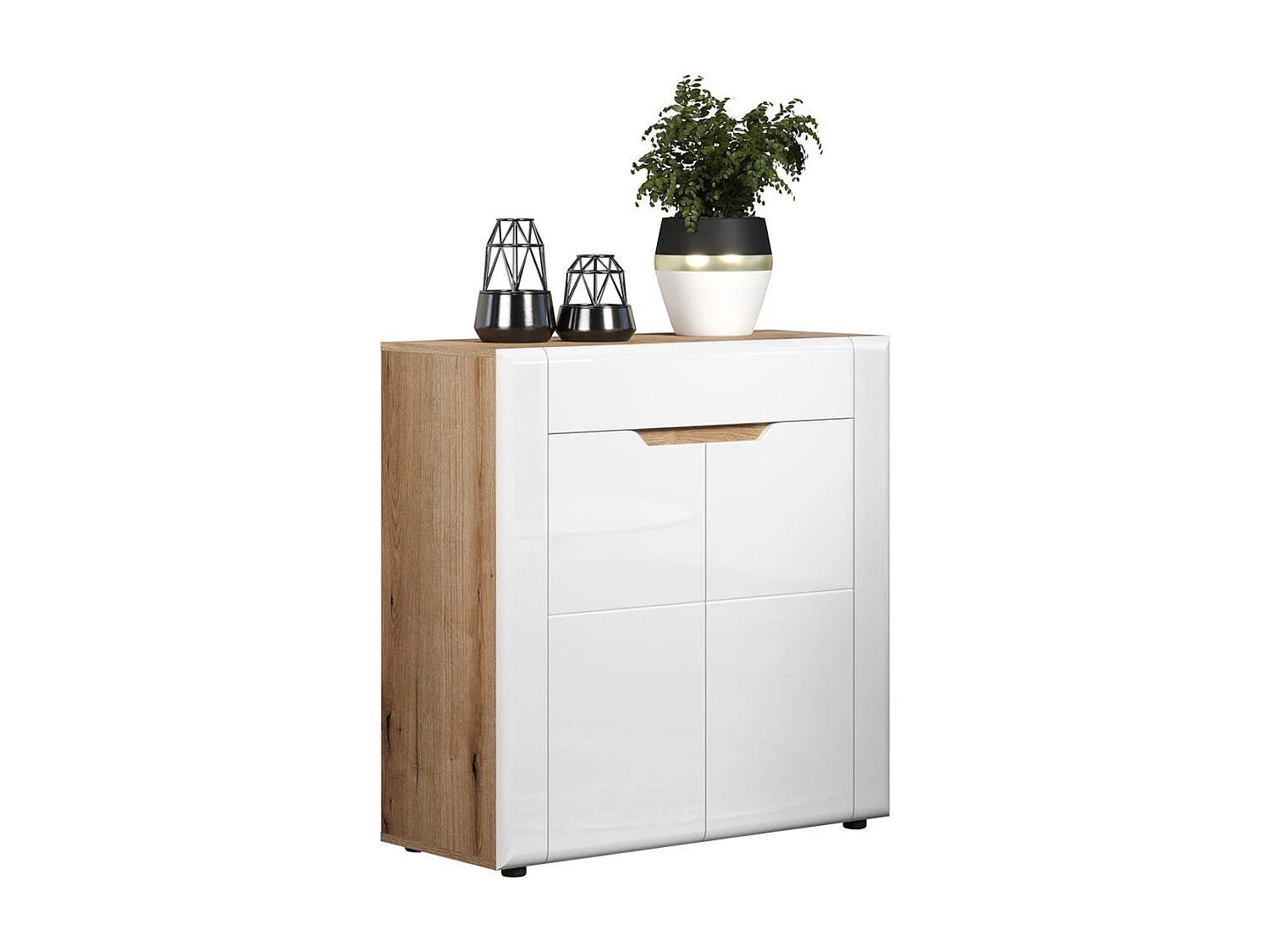 Buffet haut 2 portes et 1 tiroir L91 cm - MARLON