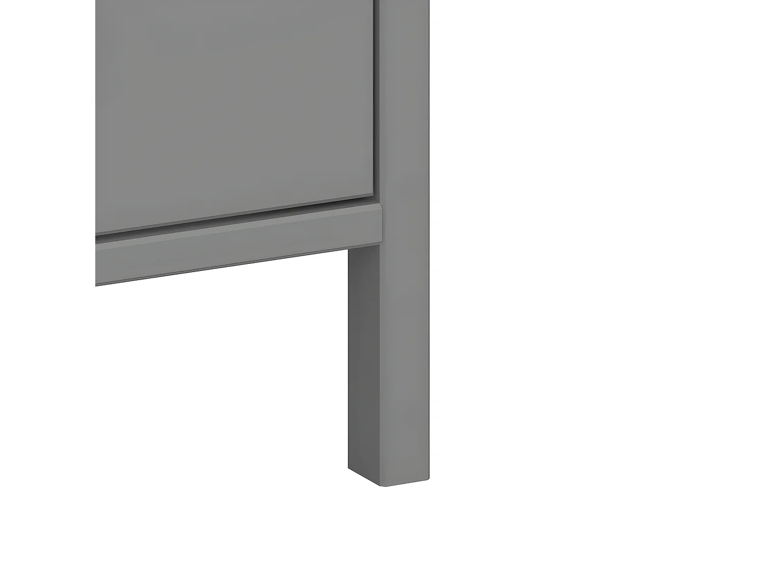 Tromsø commode 5 tiroirs gris.