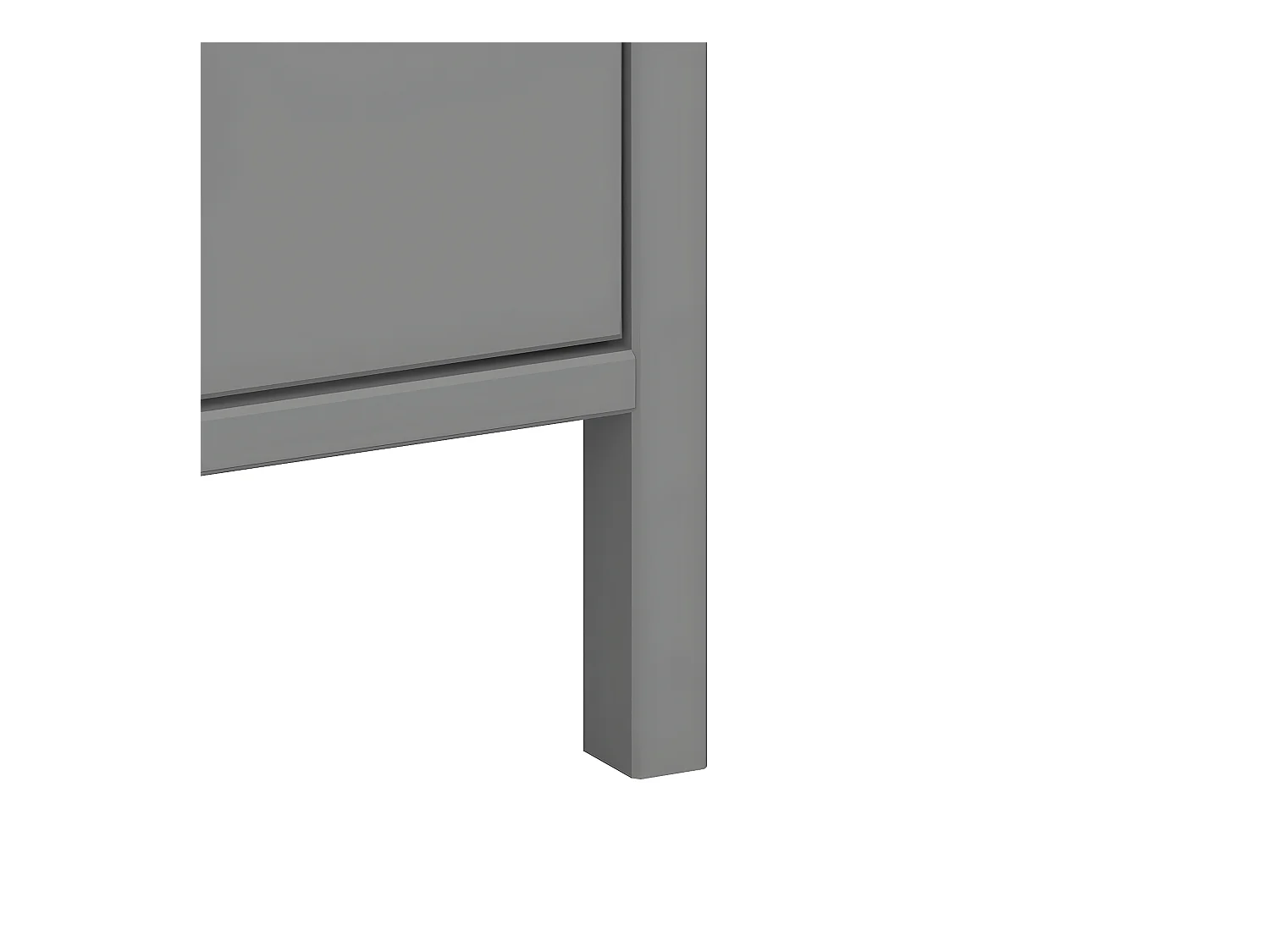 Tromsø commode 5 tiroirs gris.