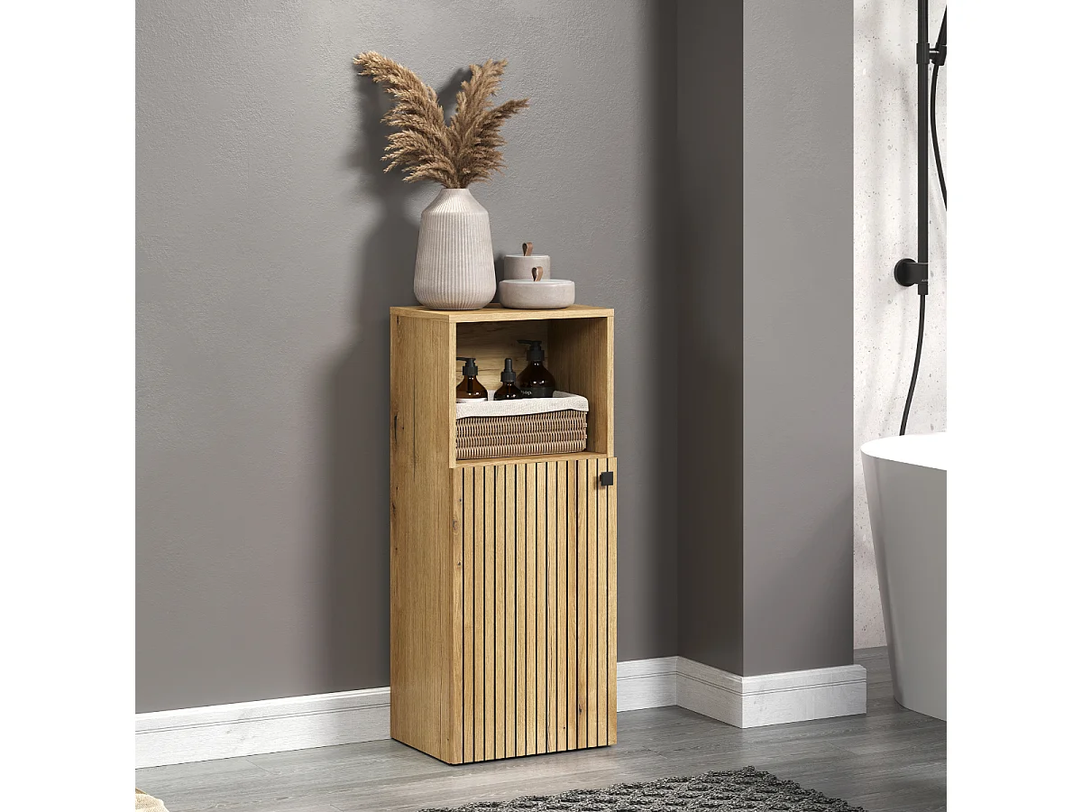 Armário inferior de banheiro com 1 porta e 1 nicho L40 cm - PUREBLISS