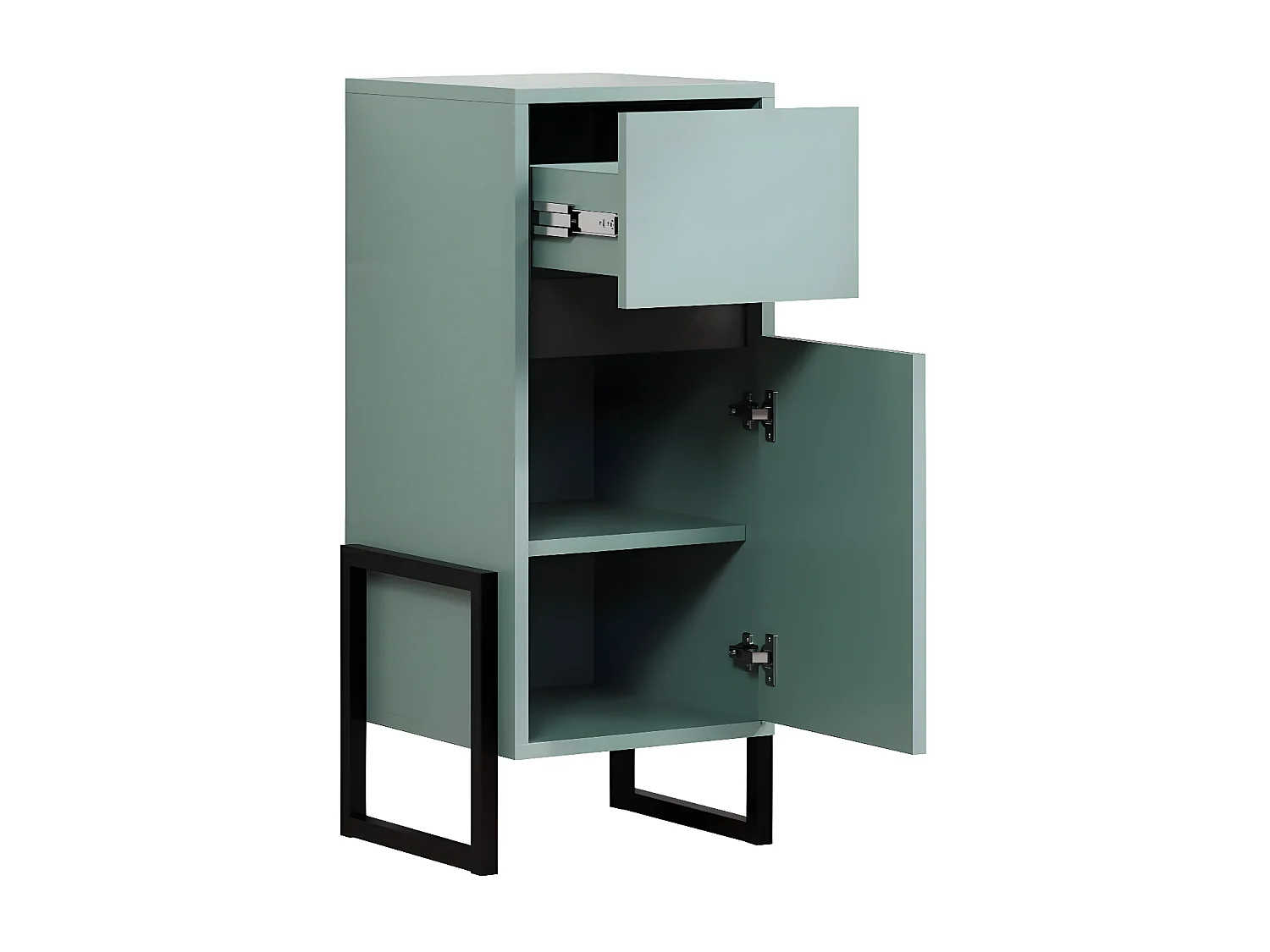 Matix armoire de salle de bain bleu, gris.