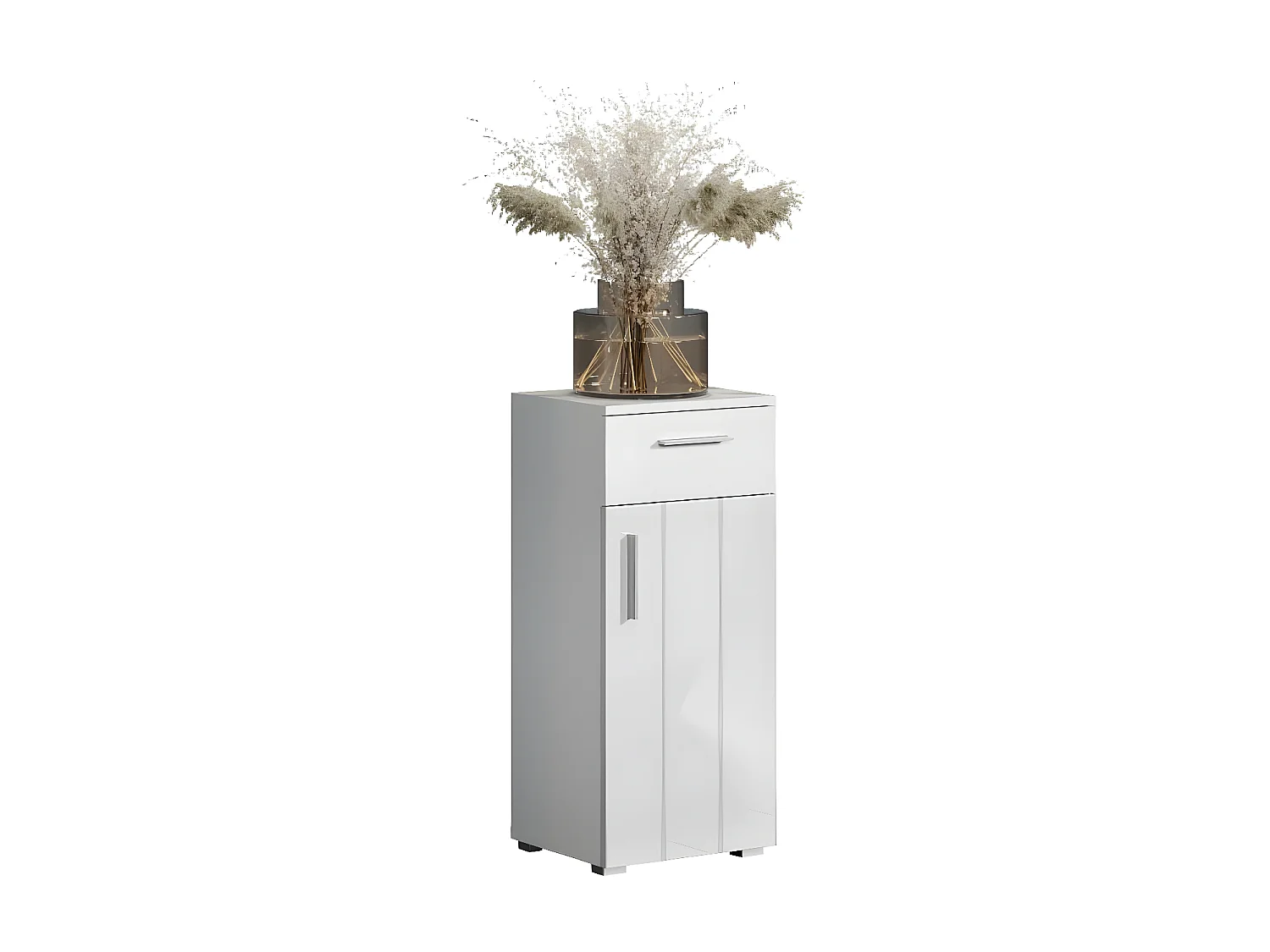 Wons armoire de salle de bain brillant blanc.
