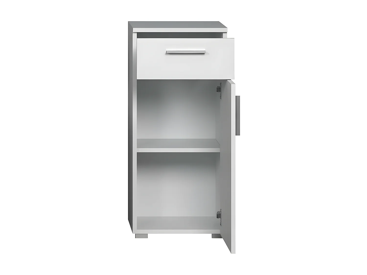 Wons armoire de salle de bain brillant blanc.