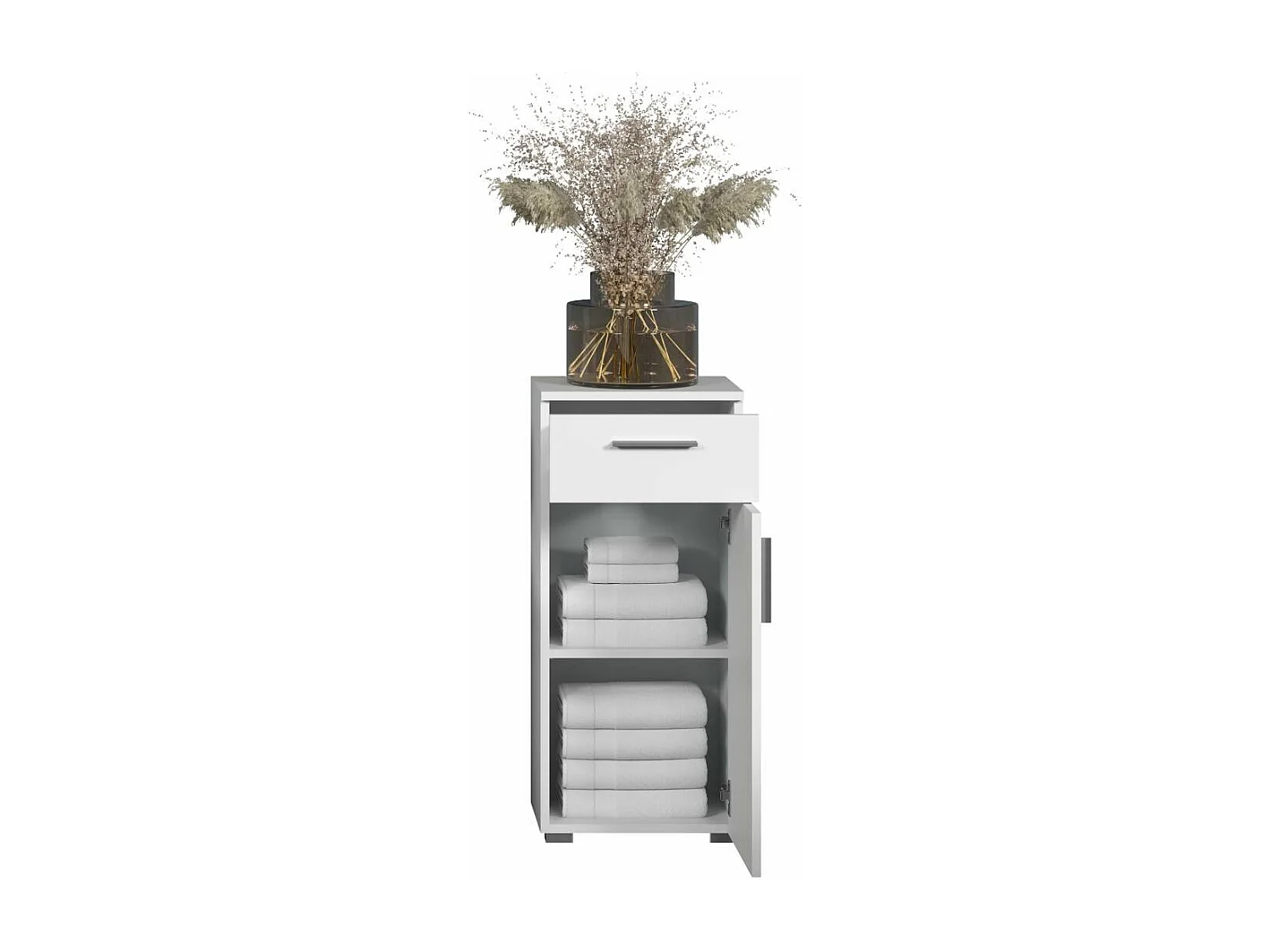 Wons armoire de salle de bain brillant blanc.