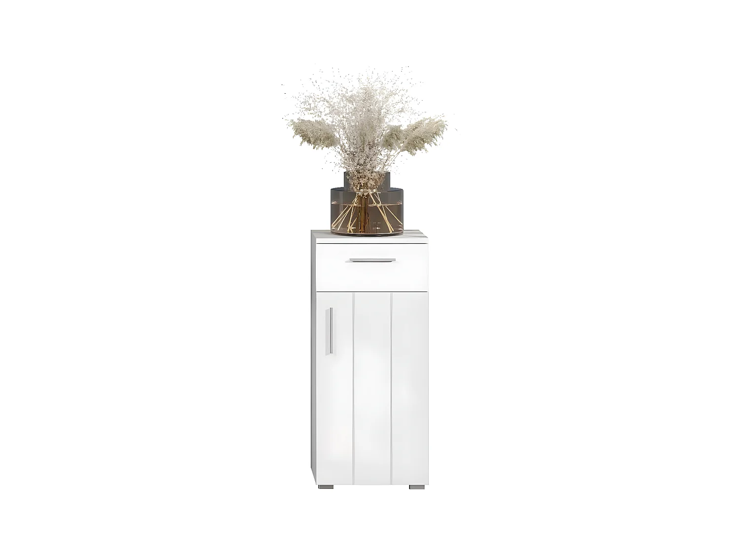 Wons armoire de salle de bain brillant blanc.