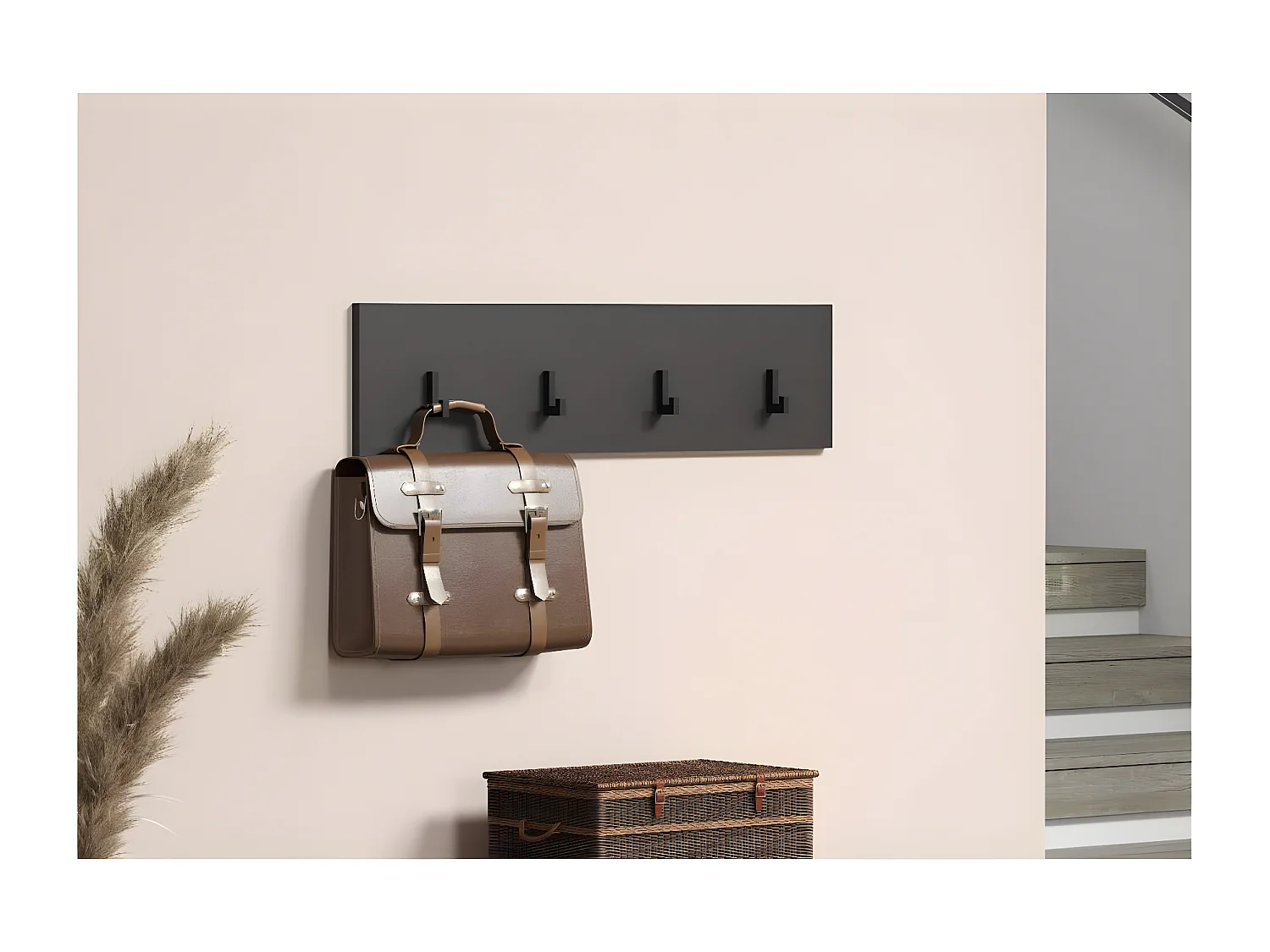 Esteban porte-manteau gris.