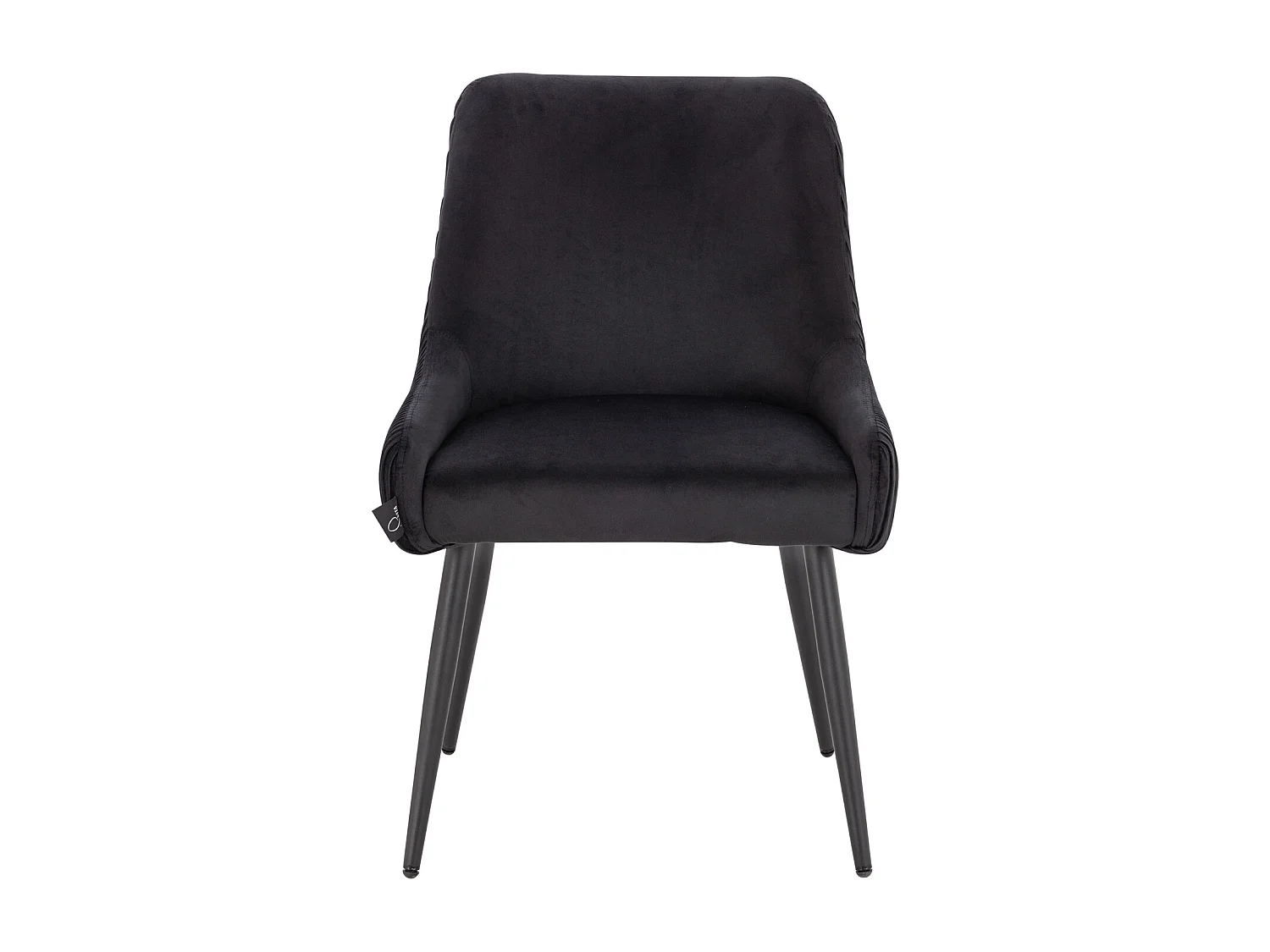 ESSZIMMERSTUHL ISABELLE 2er Set Samt Schwarz