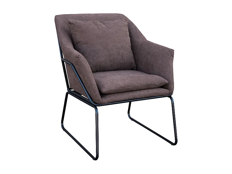 LOUNGESESSEL JOSIE Samtbezug Braun