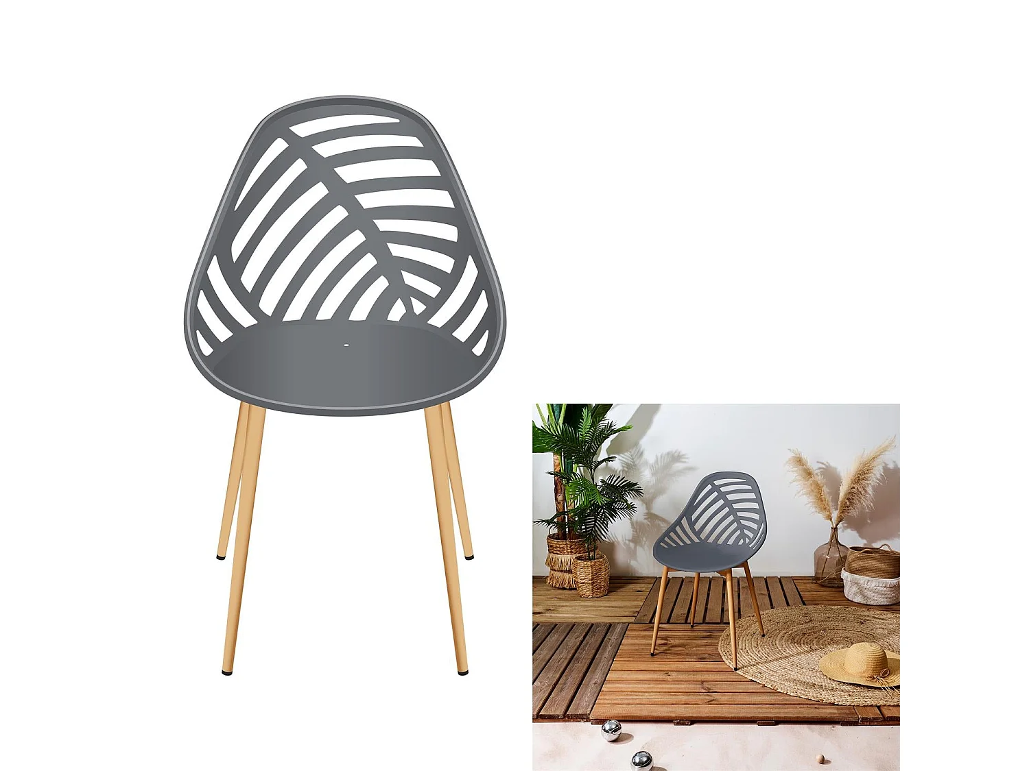 Chaise Alameda Gris M4 Gris