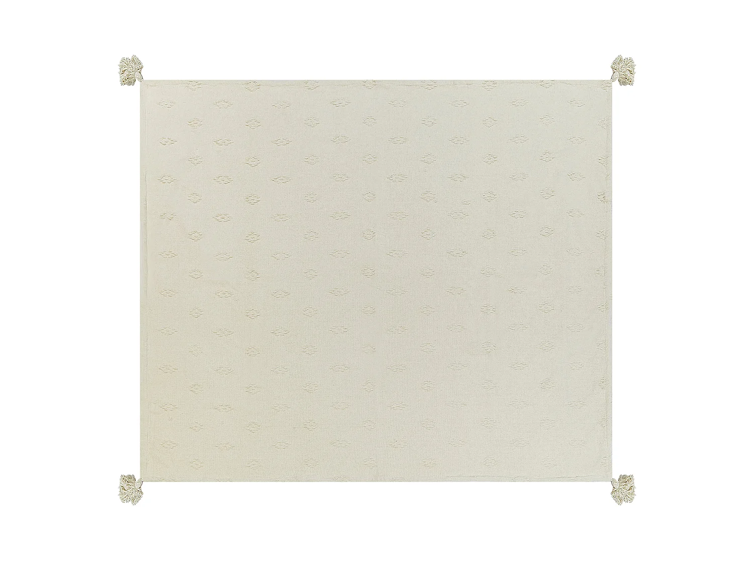 Bedspread KAZY Cotton 220 x 240 cm Beige