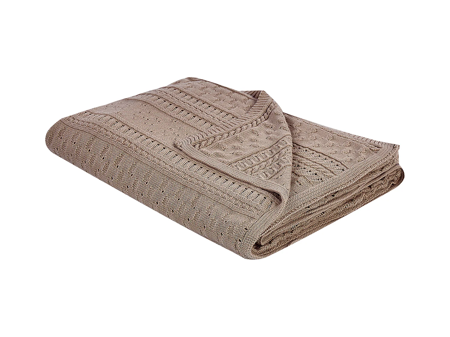 Couvre-lits DAULET Coton 150 x 200 cm Marron