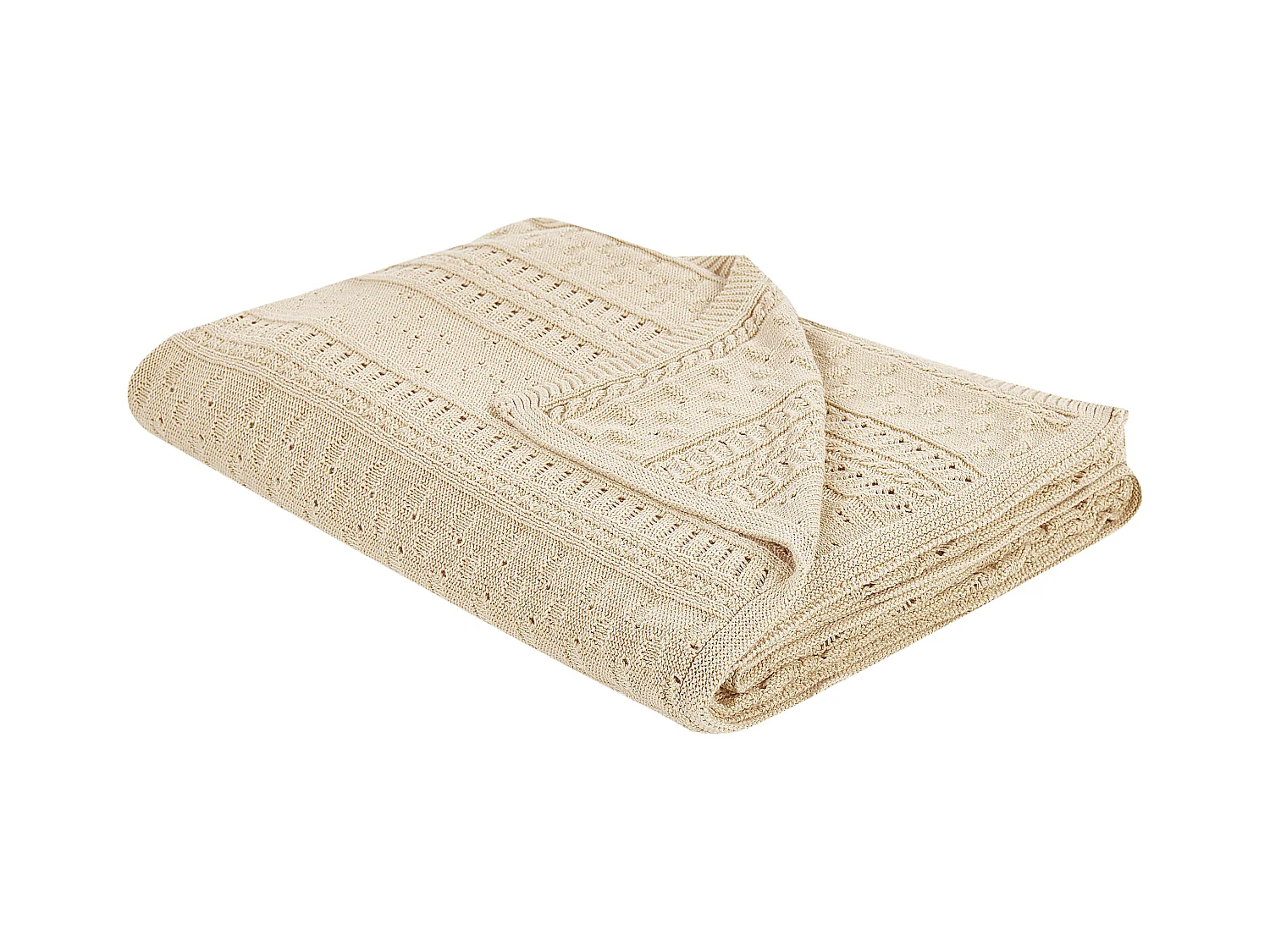 Couvre-lits DAULET Coton 150 x 200 cm Beige