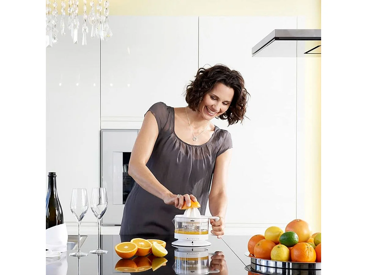 Braun TributeCollection CJ 3000 spremiagrumi elettrico 0,35 L 20 W Trasparente, Bianco