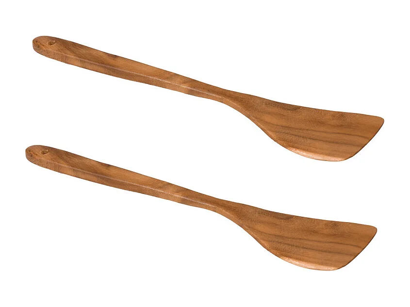 Lot de 2 spatules de cuisine à retourner en bois de teck – ELORA