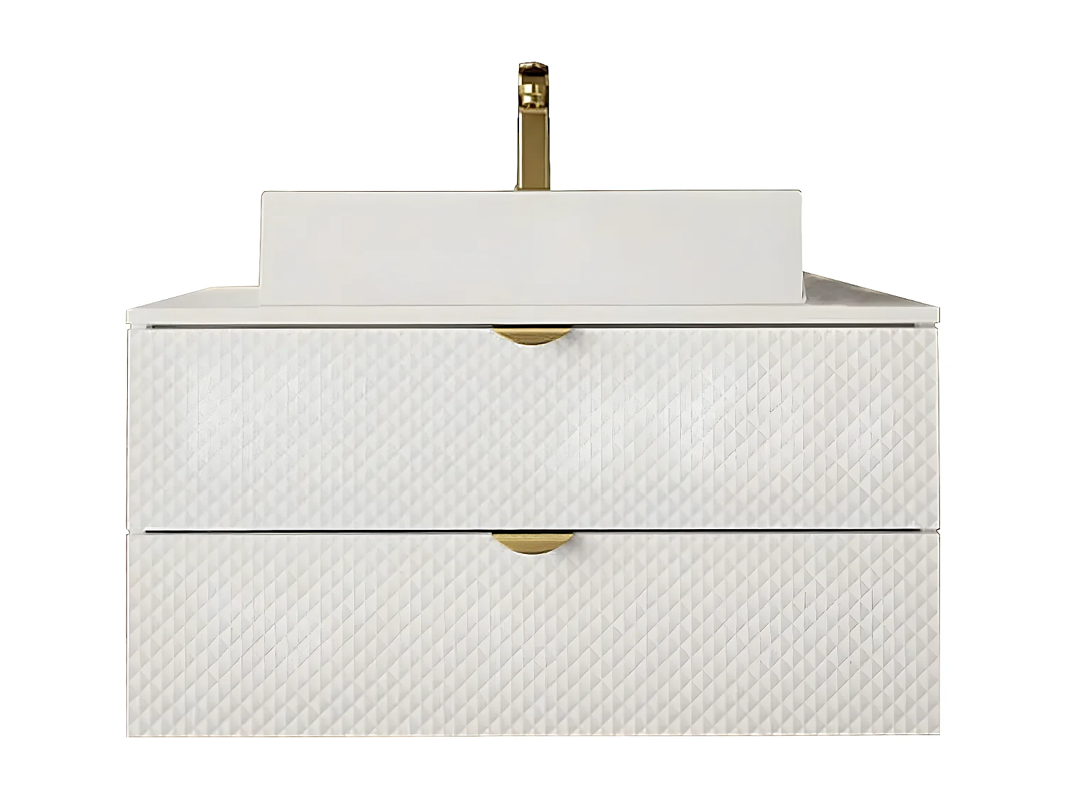 Meuble de salle de bain "Ios" - 2 pièces - Blanc