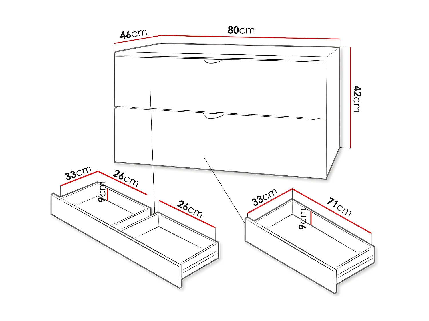 Meuble de salle de bain "Ios" - 2 pièces - Blanc