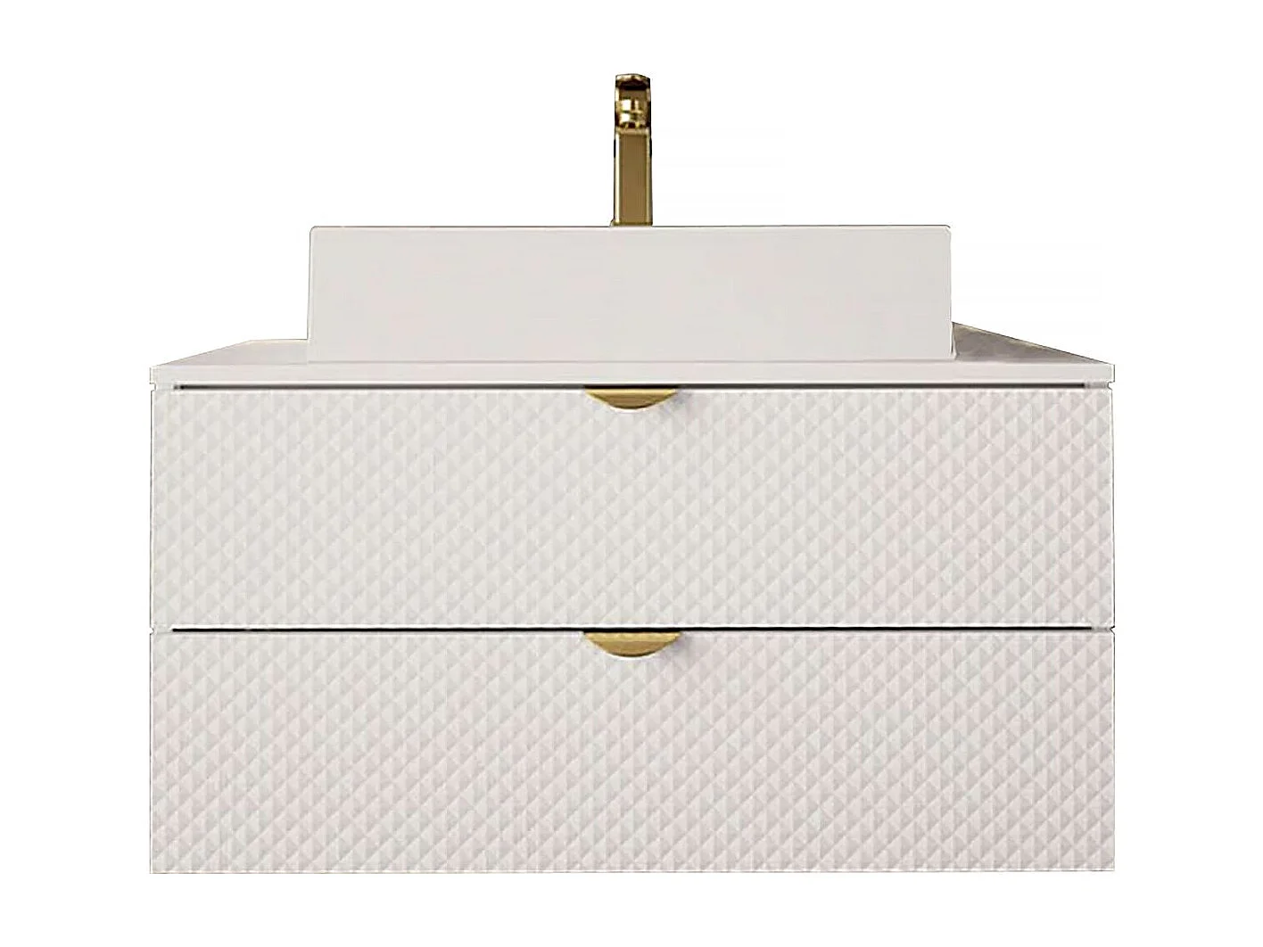 Meuble de salle de bain "Ios" - 2 pièces - Blanc