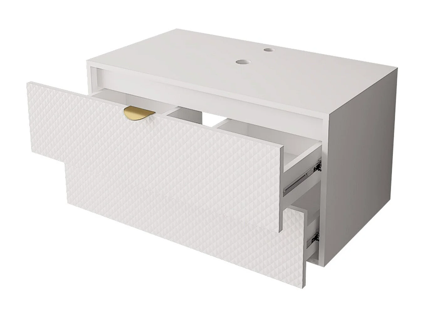 Meuble de salle de bain "Ios" - 2 pièces - Blanc