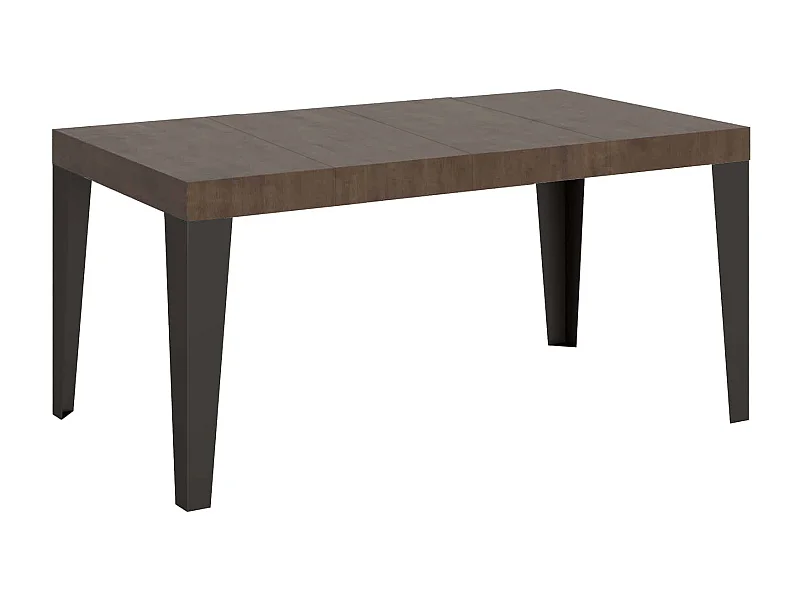 Ausziehtisch 130/234x90 cm Flame Premium Nussbaum Tischbeine Anthrazit