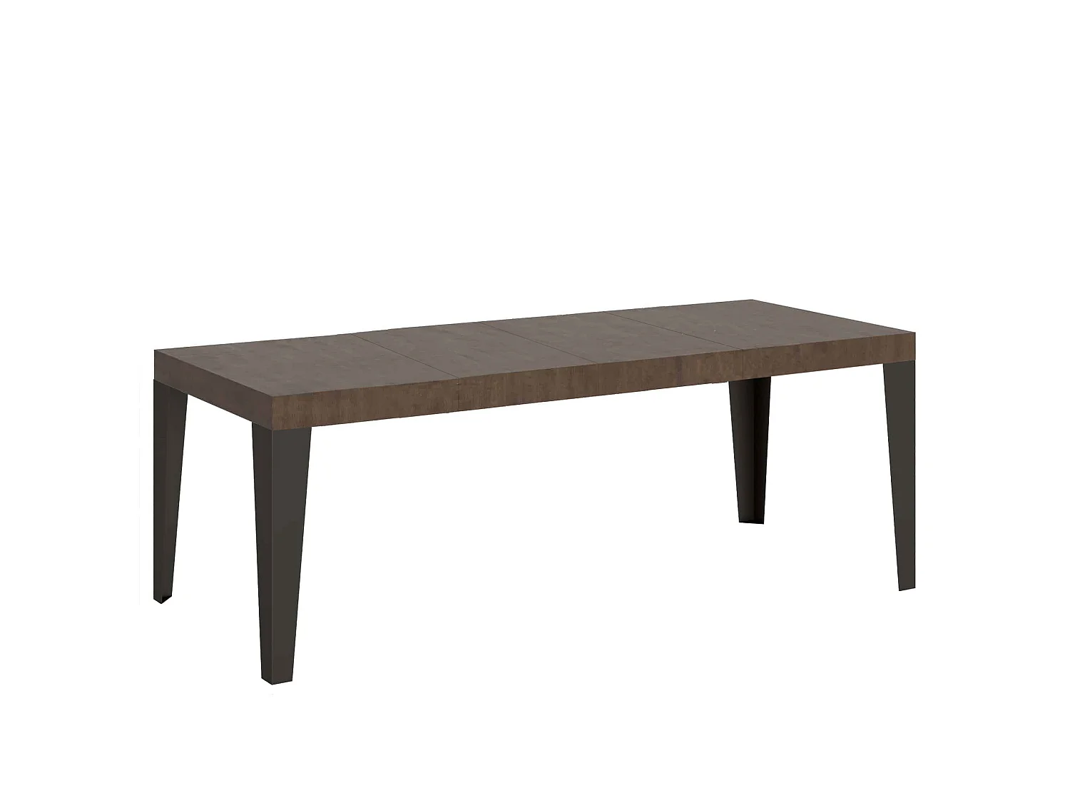 Table extensible 180/284x90 cm Flame Premium noyer pieds anthracite
