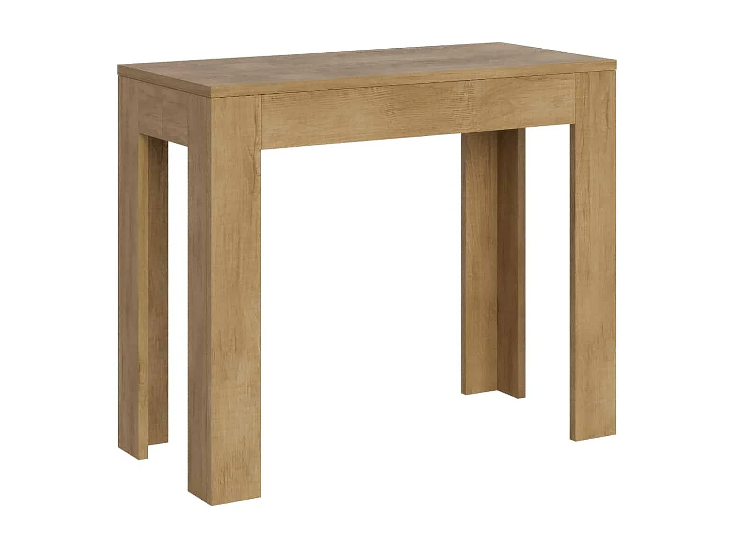 Mesa consola extensível 90x42/302 cm Bora carvalho natural