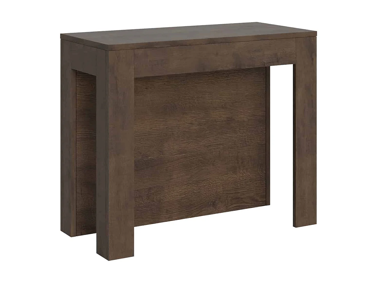 Uitschuifbare sidetable 90x42/290cm Cayman walnoot