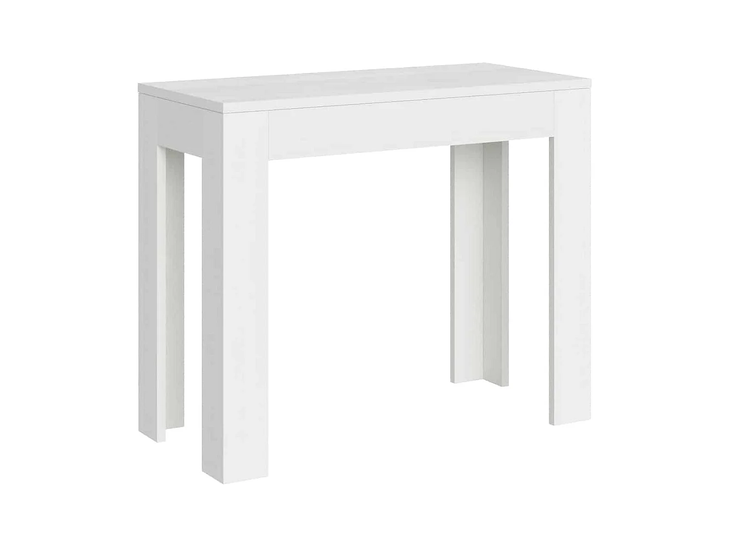 Consola extensible 90x42/198 cm Bora Small fresno blanco