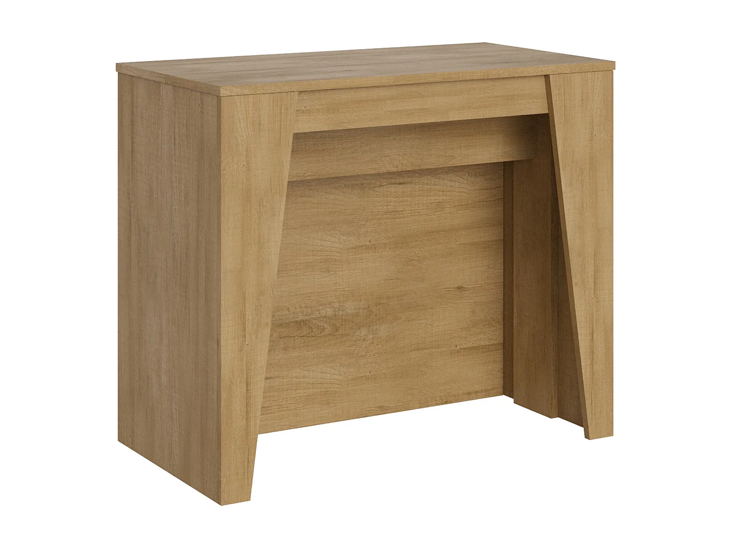Console extensible 90x48/296 cm Bakari chêne nature