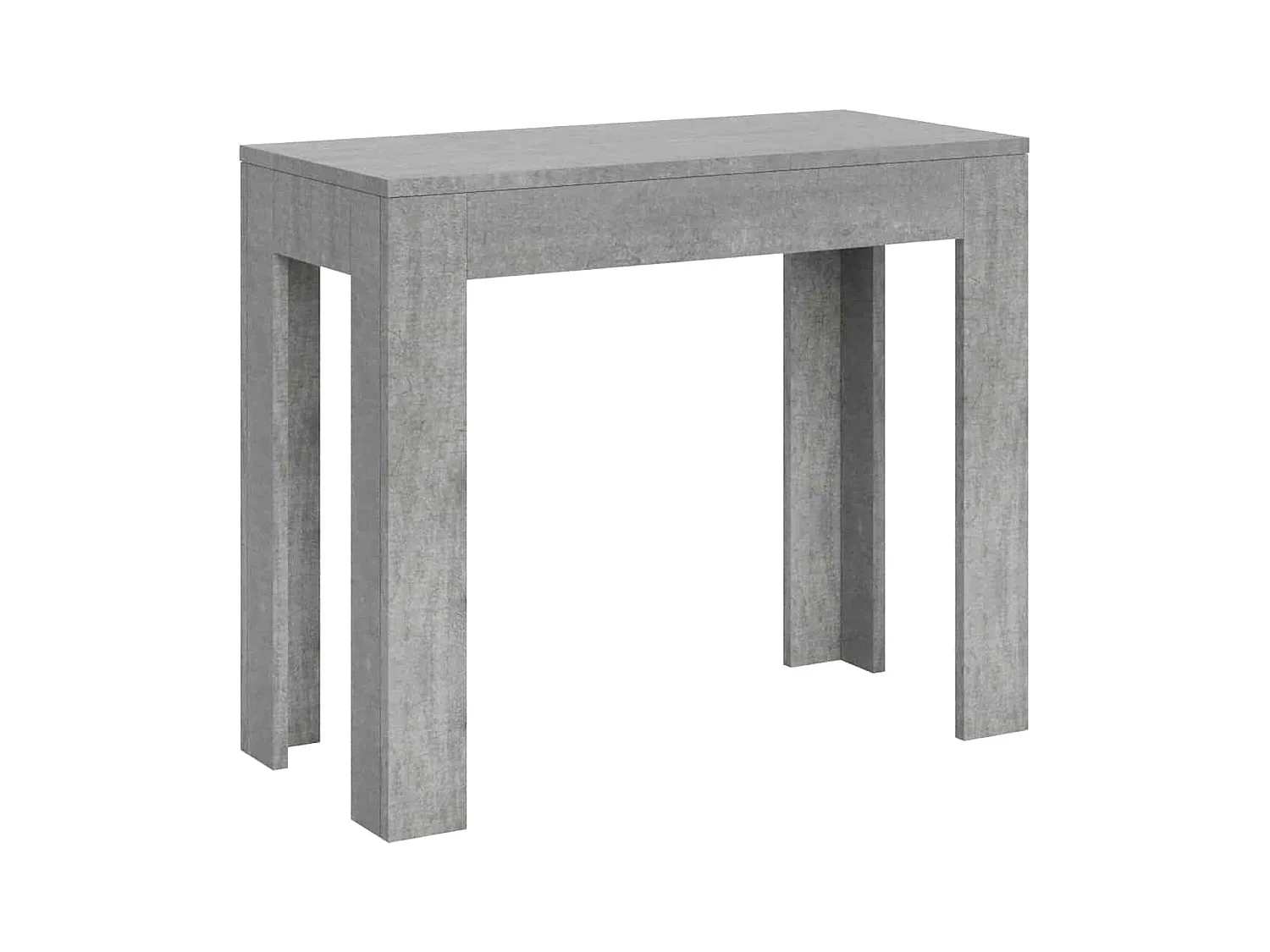 Consolle allungabile 90x42/198 cm Bora Small cemento