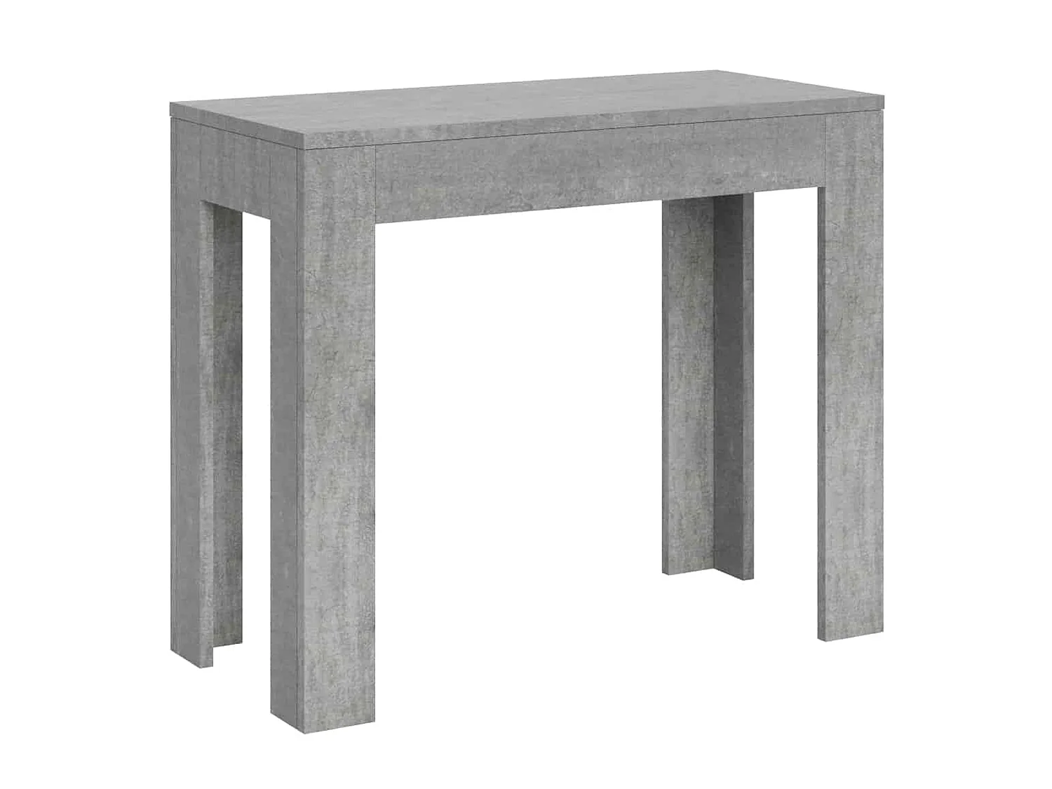 Console extensible 90x42/198 cm Bora Small gris béton