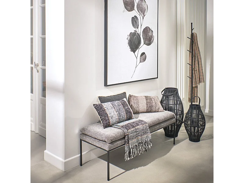 Banc moderne 122cm en tissu GALLET