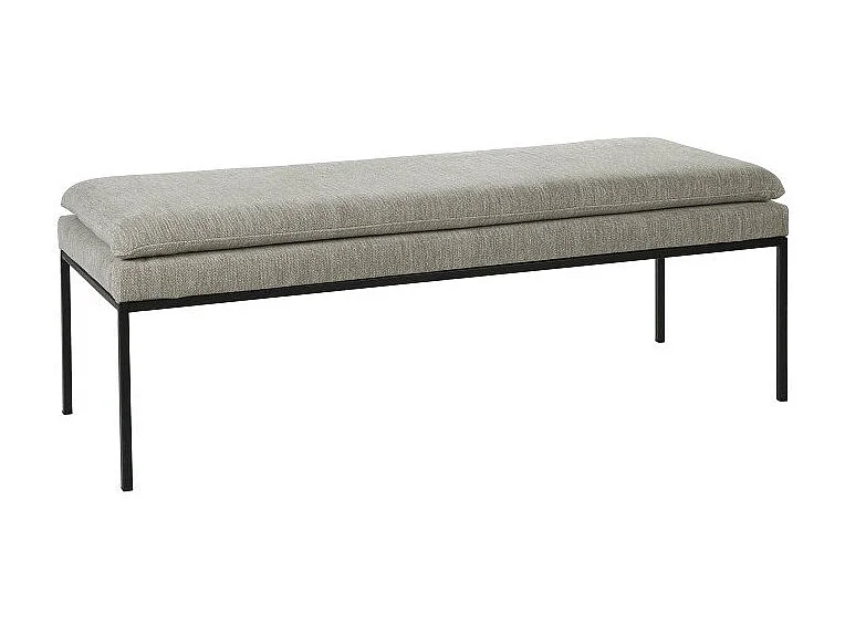 Banc moderne 122cm en tissu GALLET