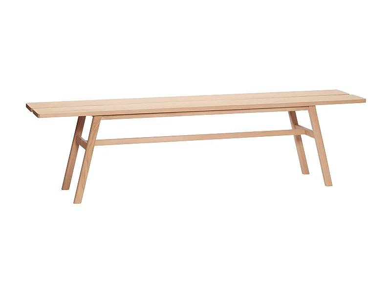 Banc minimaliste en bois clair 180cm BUDAPEST