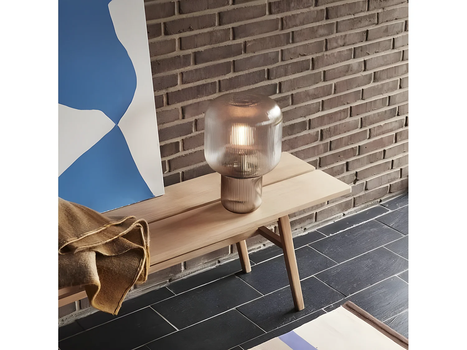 Banc minimaliste en bois clair 180cm BUDAPEST