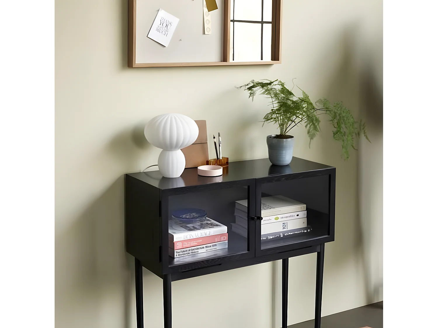 Banc scandinave en bois avec assise en corde 60cm DALLAS