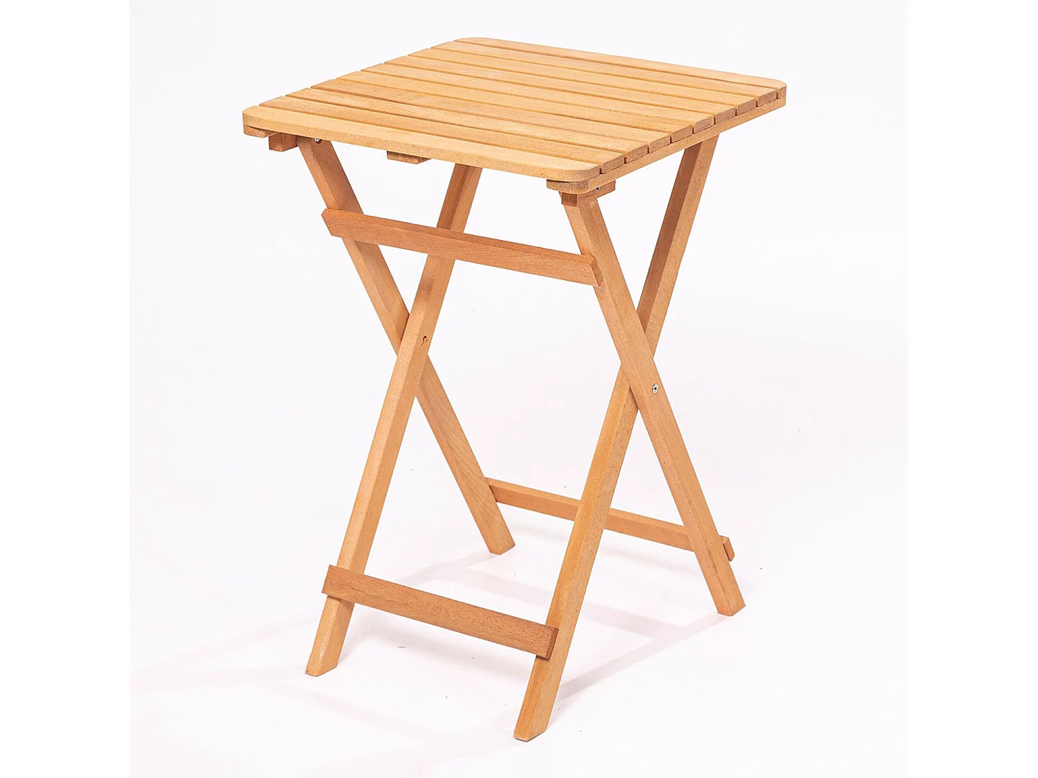 Ensemble table et 2 chaises de jardin Crodoue Bois massif Naturel