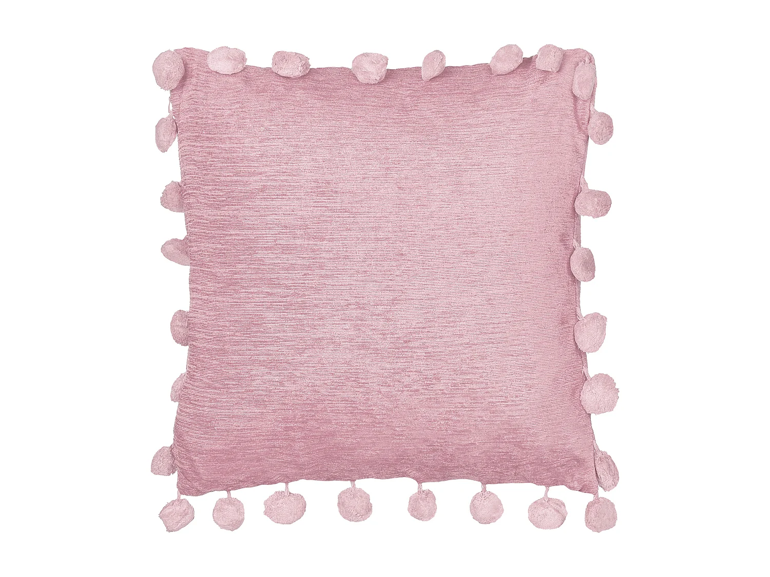 Lot de 2 coussins décoratifs JASMINE 45 x 45 cm Rose Unicolore