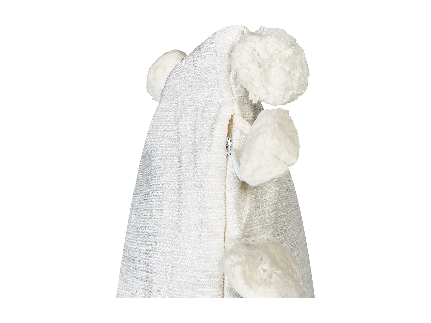 Conjunto de 2 almofadas decorativas JASMINE 45 x 45 cm Branco Sólido