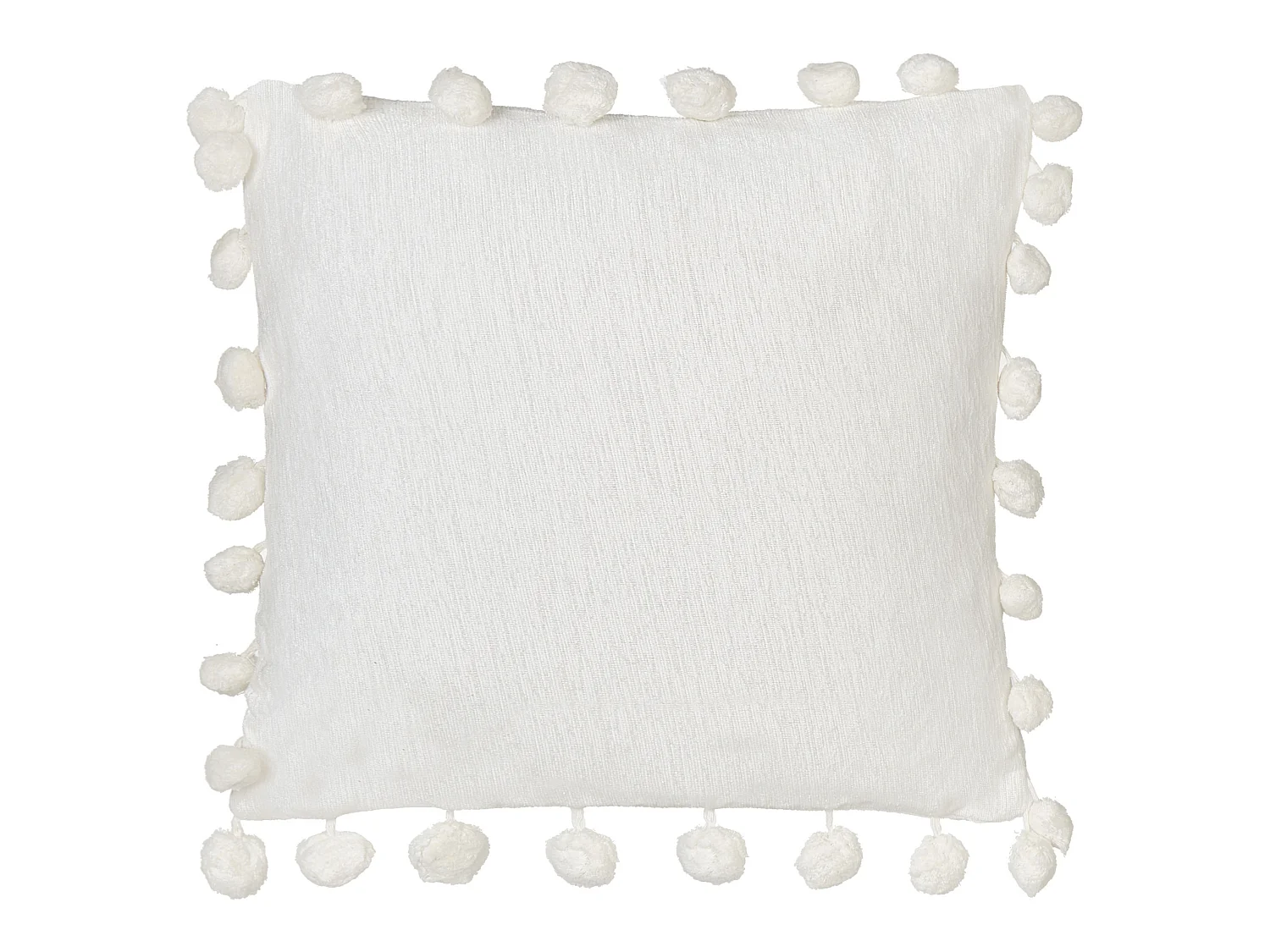 Dekokissen 2er Set JASMINE 45 x 45 cm Weiss Ohne Muster
