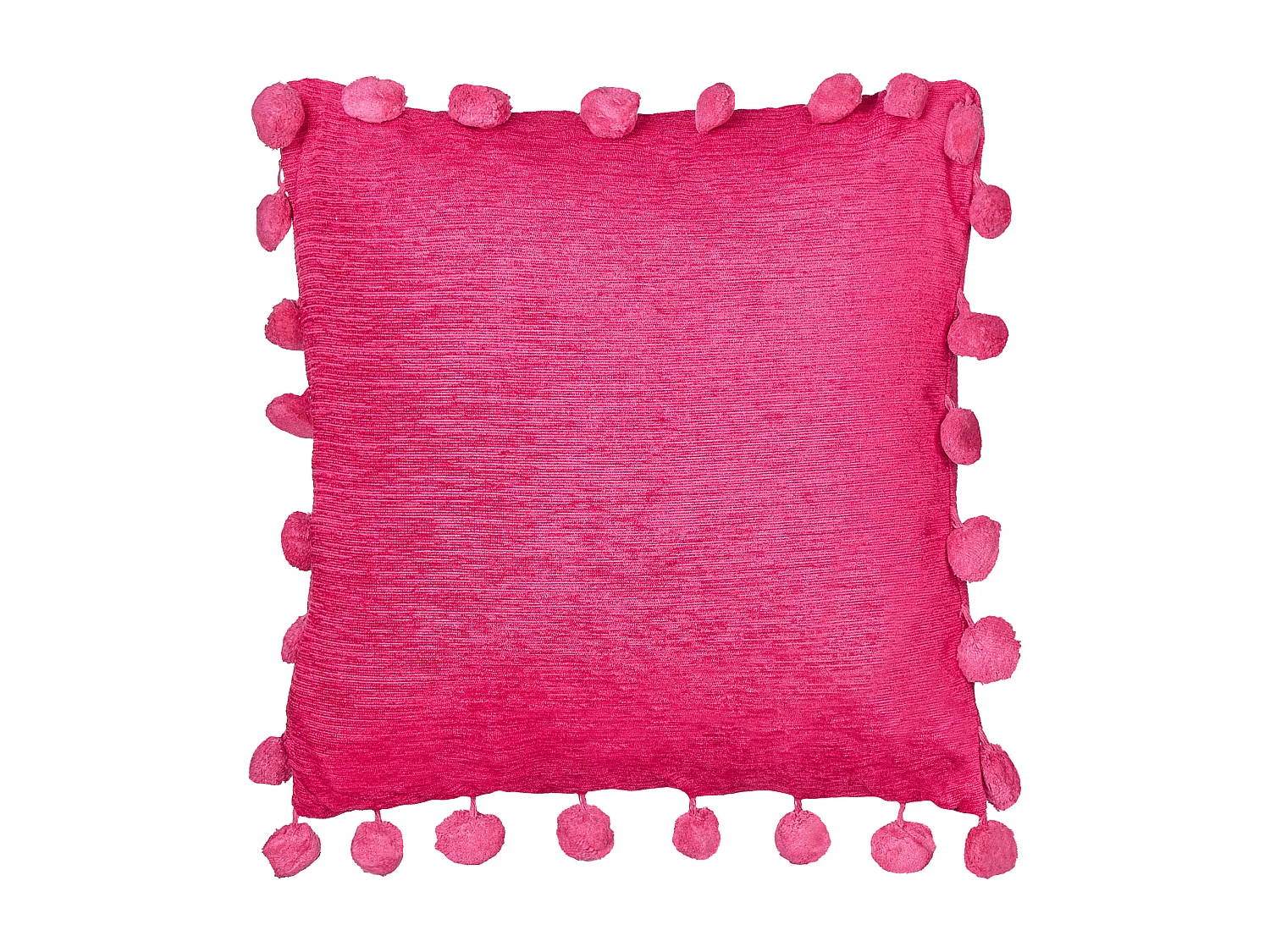 Conjunto de 2 almofadas decorativas JASMINE 45 x 45 cm Fucsia Sólido