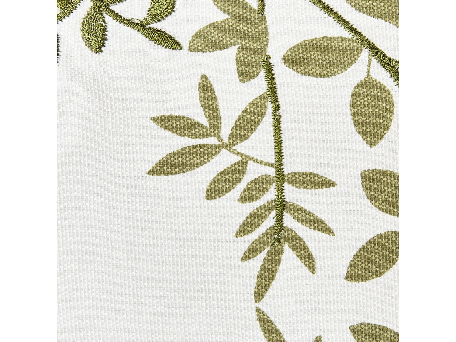 Set van 2 decoratieve kussens ZALEYA Katoen 45 x 45 cm Wit Bloempatroon