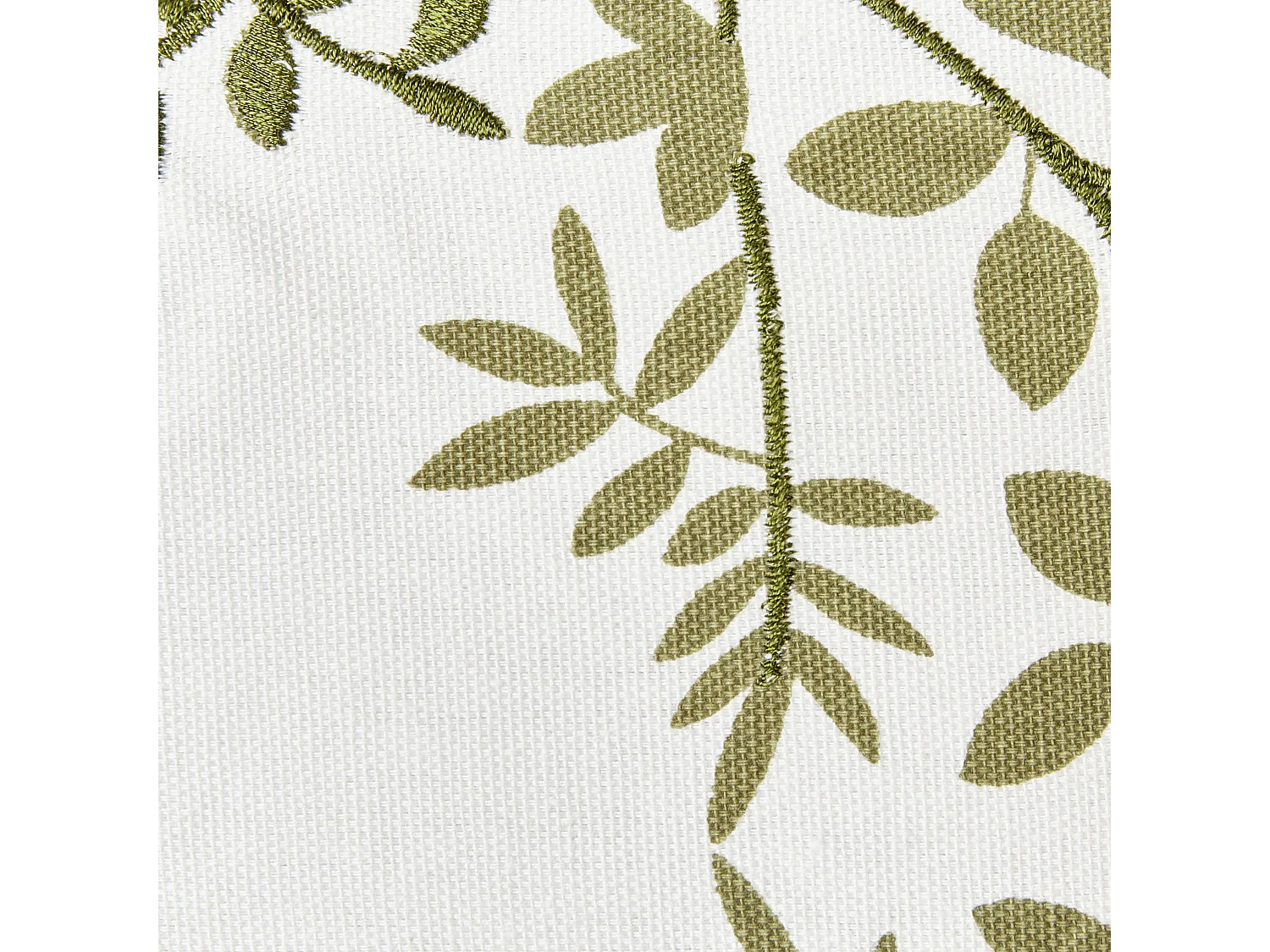 Lot de 2 coussins décoratifs ZALEYA Coton 45 x 45 cm Blanc Motif floral